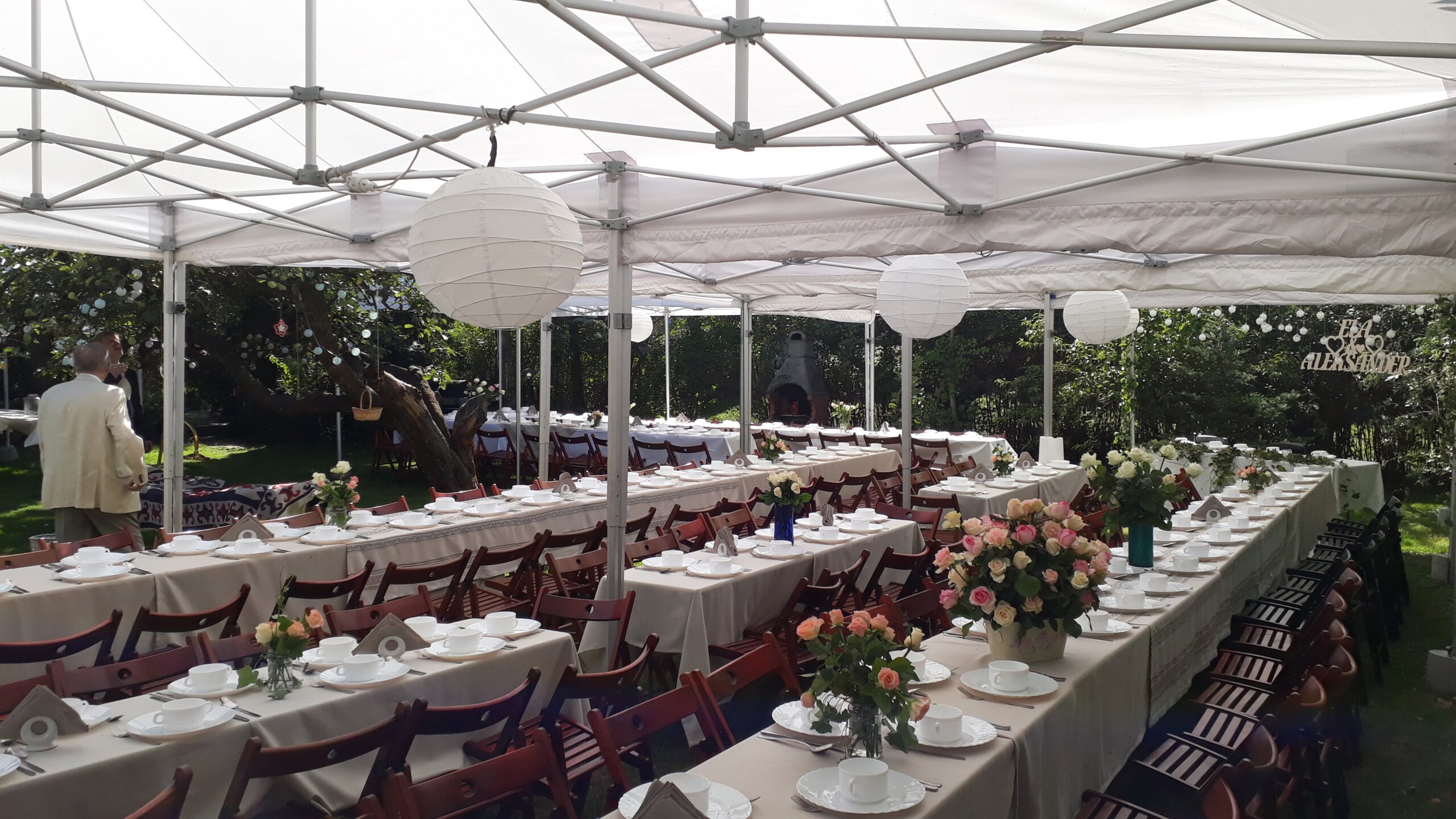 namiot weselny wynajem na 50 osób